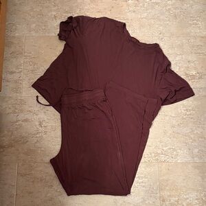 NUUDS pajama set in coffee